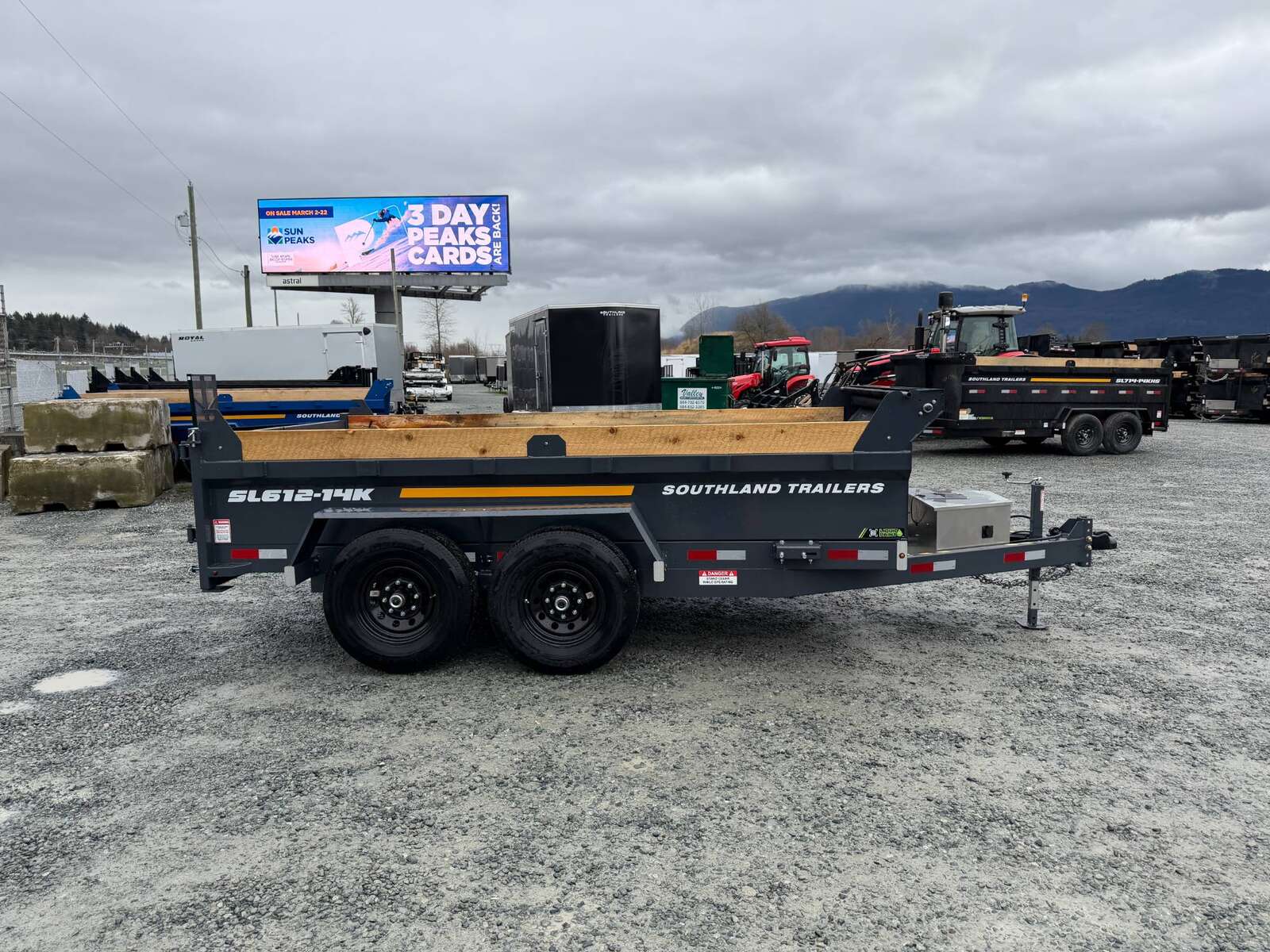 Photo of 2026 Southland 6X12 Dump Trailer Charcoal Grey 15,400LB Heavy Duty with Tarp & Ramps