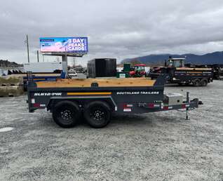 Thumbnail Photo of 2026 Southland 6X12 Dump Trailer Charcoal Grey 15,400LB Heavy Duty with Tarp & Ramps
