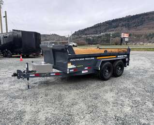 Thumbnail Photo of 2026 Southland 6X12 Dump Trailer Charcoal Grey 15,400LB Heavy Duty with Tarp & Ramps