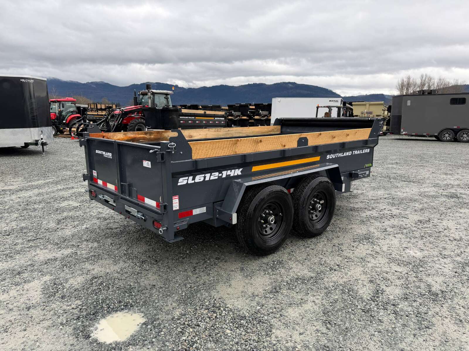 Photo of 2026 Southland 6X12 Dump Trailer Charcoal Grey 15,400LB Heavy Duty with Tarp & Ramps