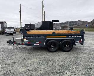 Thumbnail Photo of 2026 Southland 6X12 Dump Trailer Charcoal Grey 15,400LB Heavy Duty with Tarp & Ramps