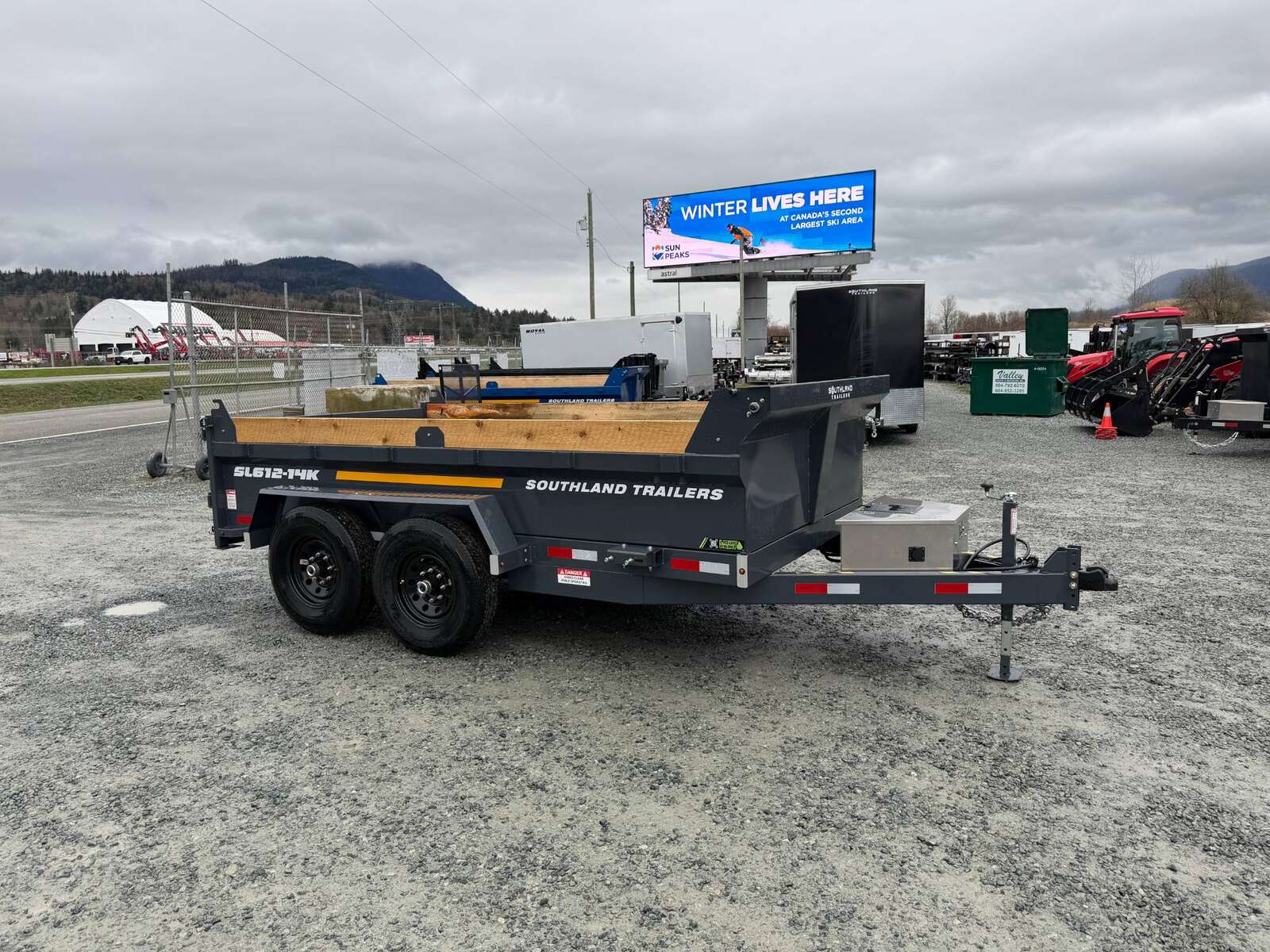 Photo of 2026 Southland 6X12 Dump Trailer Charcoal Grey 15,400LB Heavy Duty with Tarp & Ramps