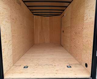Thumbnail Photo of 2026 Royal Cargo 7X14 V Nose 7700LB GVW RAMP DOOR Black Enclosed Cargo Trailer Extra Tall (GSR)