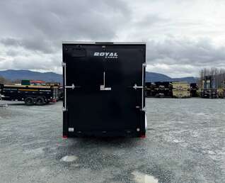 Thumbnail Photo of 2026 Royal Cargo 7X14 V Nose 7700LB GVW RAMP DOOR Black Enclosed Cargo Trailer Extra Tall (GSR)