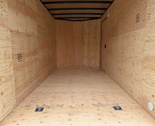 Thumbnail Photo of 2026 Royal Cargo 7X14 V Nose 7700LB GVW RAMP DOOR White Enclosed Cargo Trailer Extra Tall (GSR)