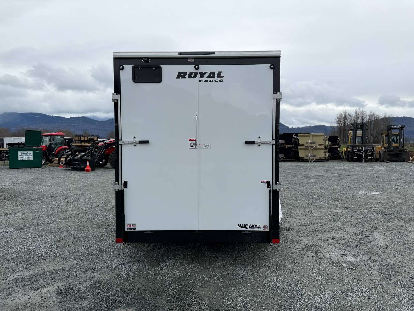 Photo of 2026 Royal Cargo 7X14 V Nose 7700LB GVW RAMP DOOR White Enclosed Cargo Trailer Extra Tall (GSR)
