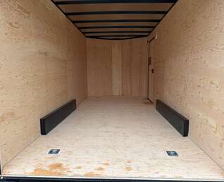 Thumbnail Photo of 2026 Royal 7.5X16 V-NOSE RAMP DOOR EXTRA HEIGHT Cargo / Enclosed Trailer Pewter w/ Blackout Package 7700lb GVW