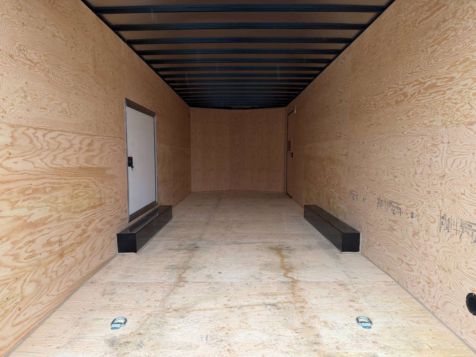 Photo of 2026 Royal Cargo 8.5x24 V Nose Car Hauler Cargo / Enclosed Trailer w/ Side Escape Door 11,400lb GVW Satin Black Ramp Door Extra Height