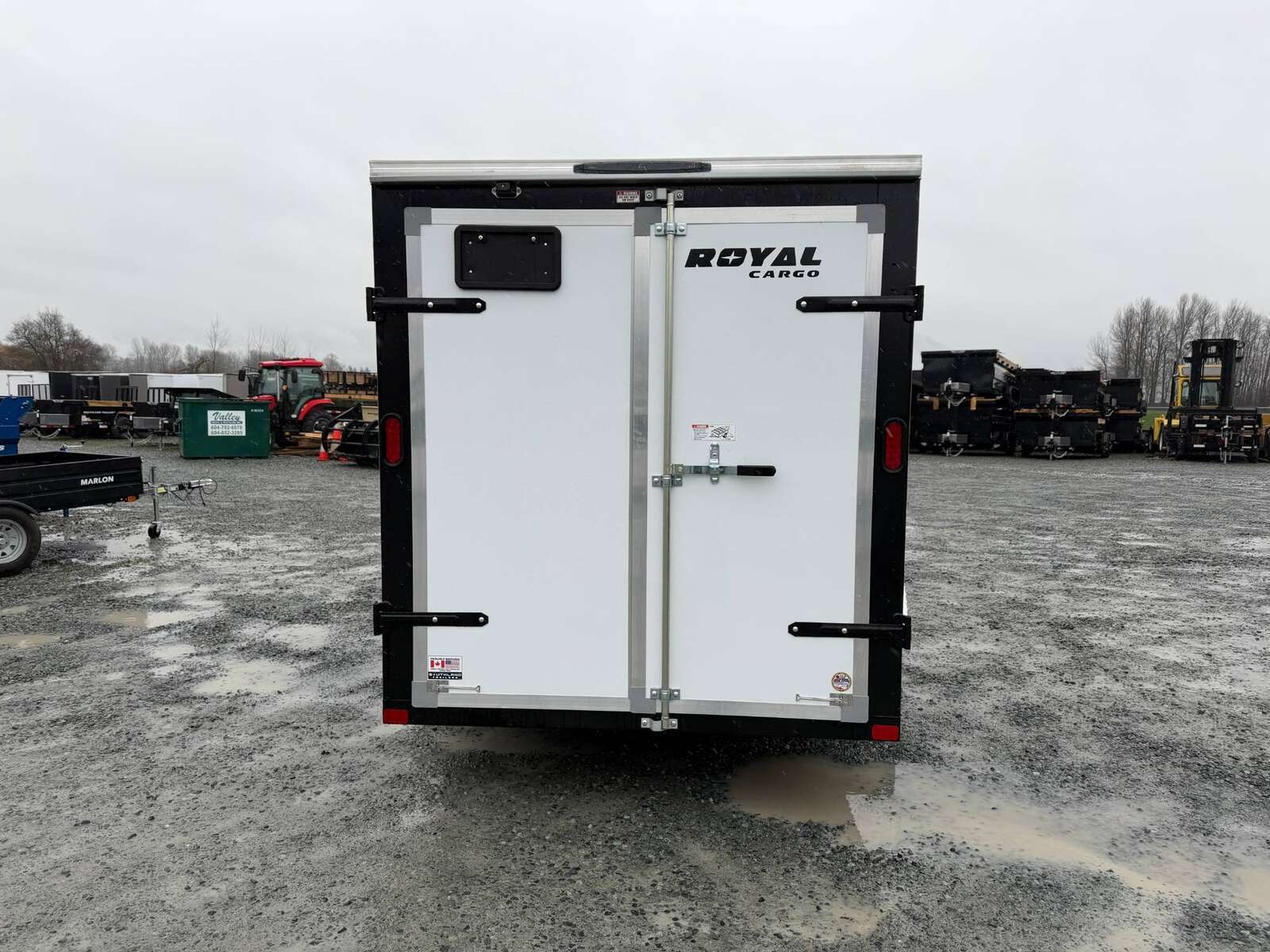 Photo of 2026 Royal Cargo 6x12 V Nose Cargo / Enclosed Trailer Barn Doors White