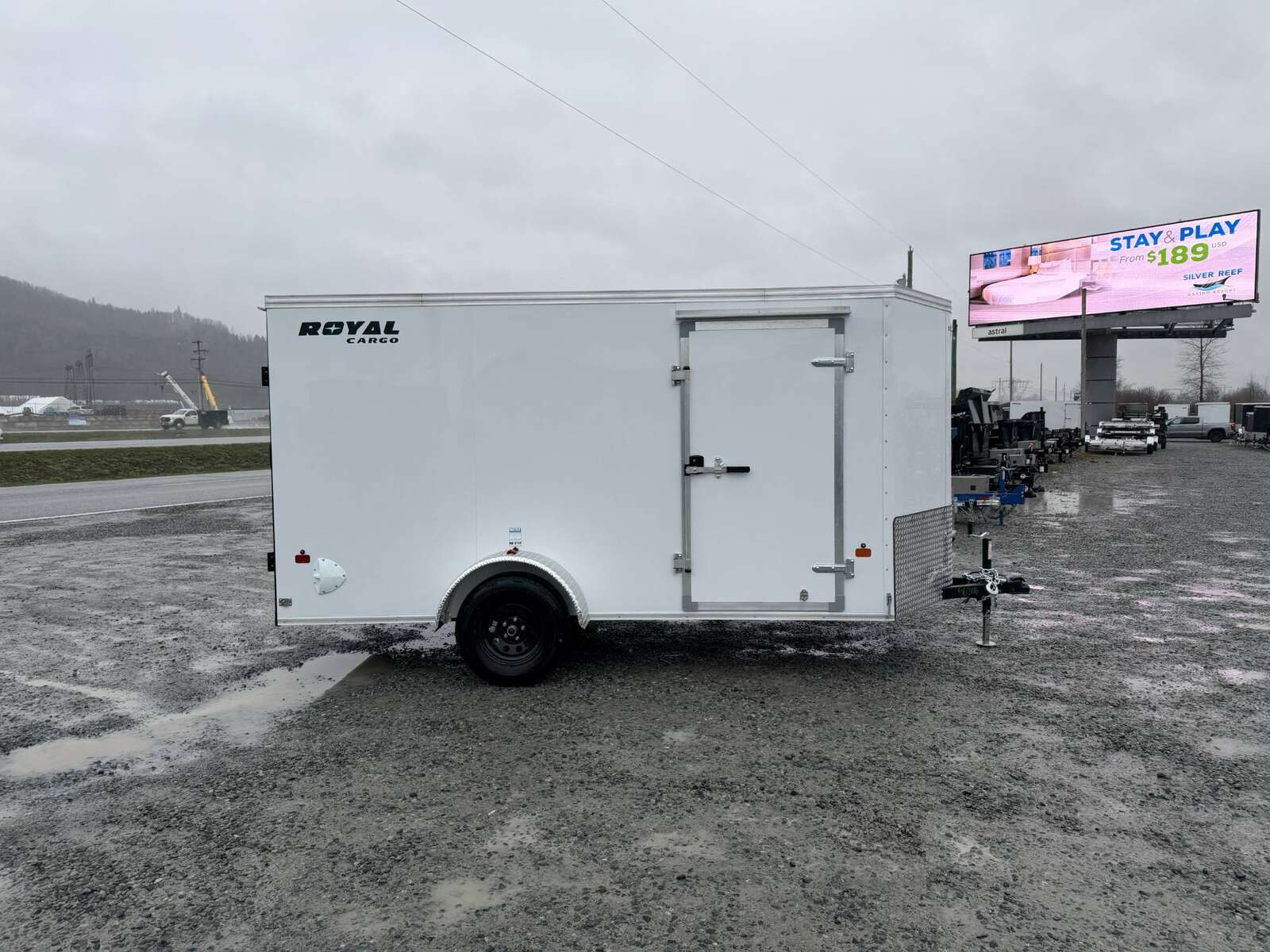 Photo of 2026 Royal Cargo 6x12 V Nose Cargo / Enclosed Trailer Barn Doors White