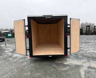 Thumbnail Photo of 2026 Royal Cargo 6x12 V Nose Cargo / Enclosed Trailer Barn Doors White