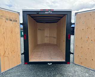 Thumbnail Photo of 2026 Royal Cargo 5x10 Cargo Enclosed Trailer V Nose Barn Doors White
