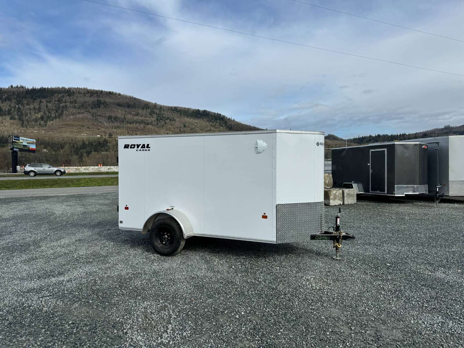 Photo of 2026 Royal Cargo 5x10 Cargo Enclosed Trailer V Nose Barn Doors White