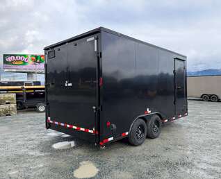 Thumbnail Photo of 2026 Royal Cargo 8.5X16 V NOSE Cargo / Enclosed Trailer BLACK w/ BLACKOUT PKG RAMP DOOR EXTRA HEIGHT 11,400LB GVW (GSR)