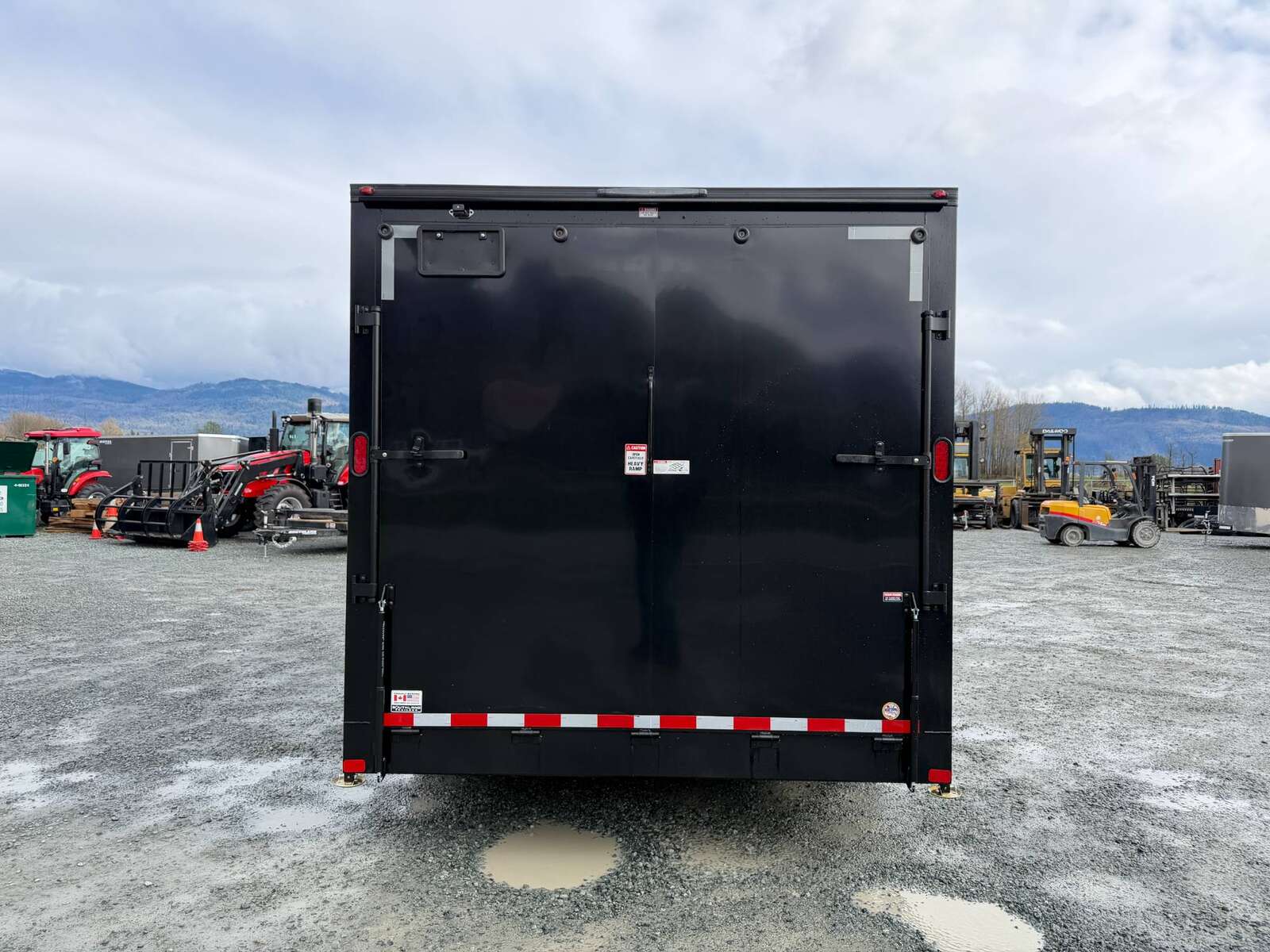Photo of 2026 Royal Cargo 8.5X16 V NOSE Cargo / Enclosed Trailer BLACK w/ BLACKOUT PKG RAMP DOOR EXTRA HEIGHT 11,400LB GVW (GSR)