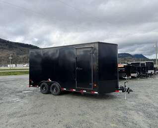 Thumbnail Photo of 2026 Royal Cargo 8.5X16 V NOSE Cargo / Enclosed Trailer BLACK w/ BLACKOUT PKG RAMP DOOR EXTRA HEIGHT 11,400LB GVW (GSR)