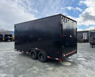 Thumbnail Photo of 2026 Royal Cargo 8.5X16 V NOSE Cargo / Enclosed Trailer BLACK w/ BLACKOUT PKG RAMP DOOR EXTRA HEIGHT 11,400LB GVW (GSR)
