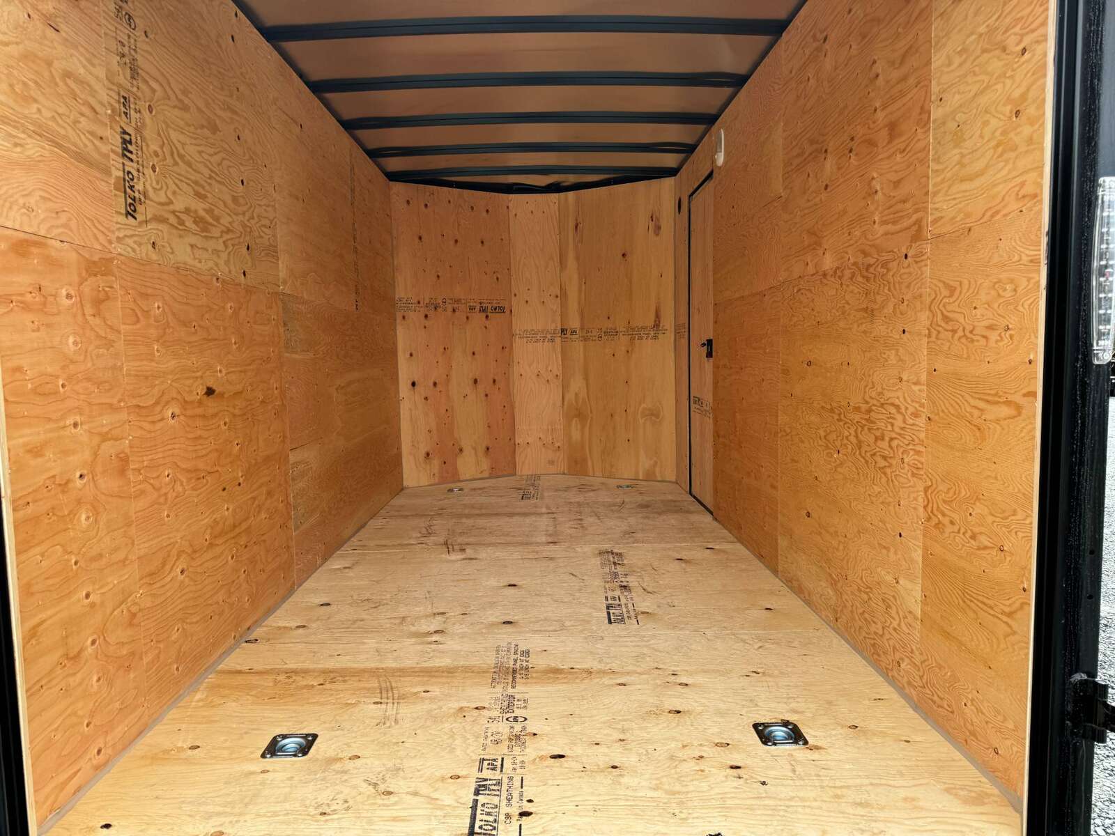 Photo of 2026 Royal Cargo 7X14 V Nose 7700LB GVW BARN DOORS Charcoal Grey Enclosed Cargo Trailer Extra Tall