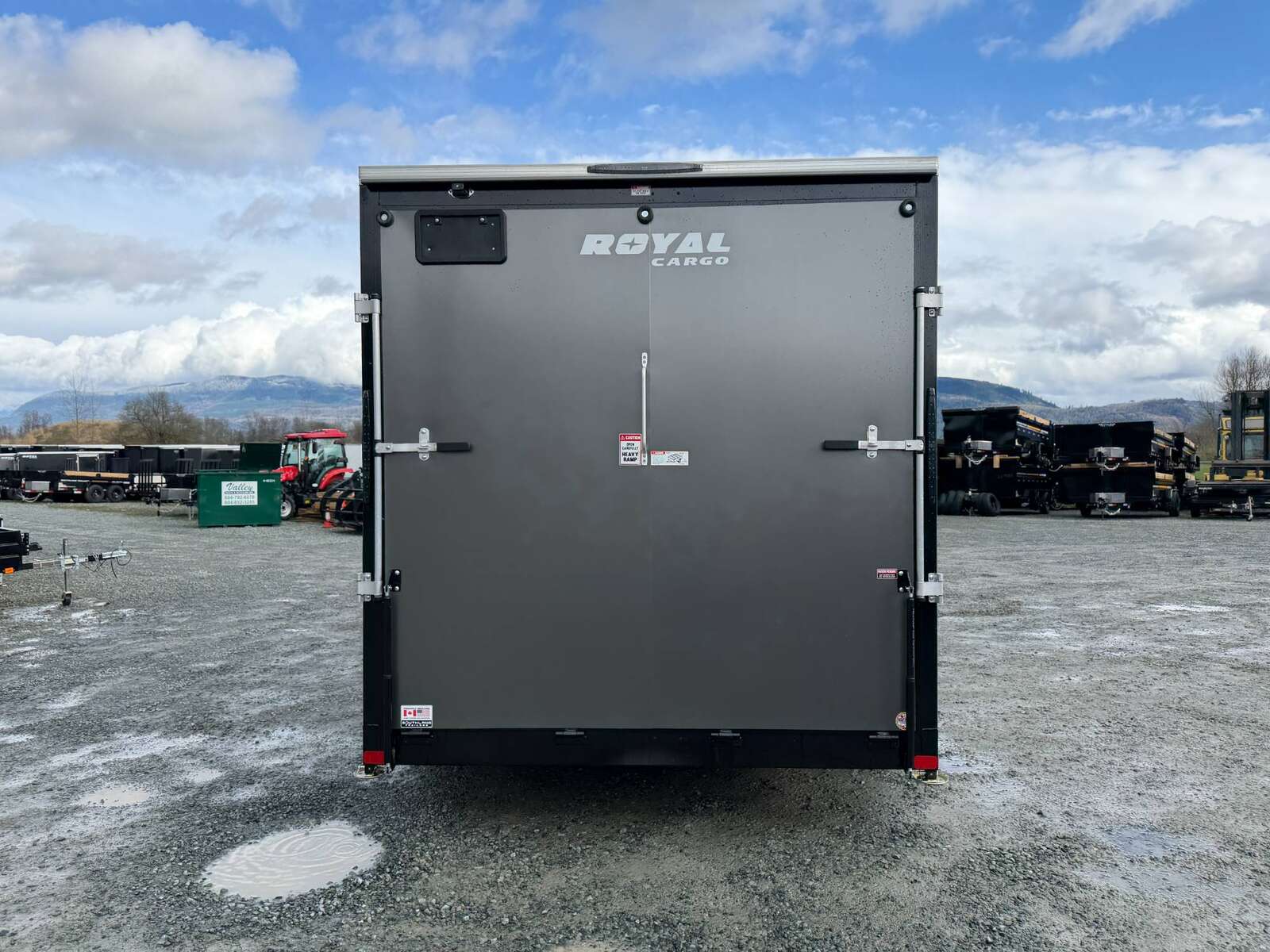 Photo of 2026 Royal 7.5X14 Cargo / Enclosed Trailer RAMP DOOR EXTRA HEIGHT 7700LB GVW Charcoal Grey (GSR)