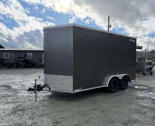 Thumbnail Photo of 2026 Royal 7.5X14 Cargo / Enclosed Trailer RAMP DOOR EXTRA HEIGHT 7700LB GVW Charcoal Grey (GSR)