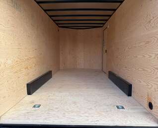 Thumbnail Photo of 2026 Royal 7.5X16 V-NOSE RAMP DOOR EXTRA HEIGHT Cargo / Enclosed Trailer Pewter w/ Blackout Package 7700lb GVW (GSR)