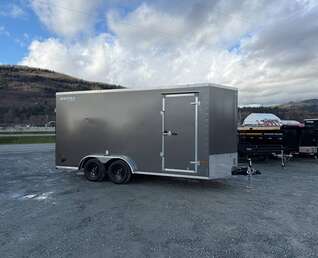 Thumbnail Photo of 2026 Royal 7.5X16 V-NOSE RAMP DOOR EXTRA HEIGHT Cargo / Enclosed Trailer Pewter w/ Blackout Package 7700lb GVW (GSR)