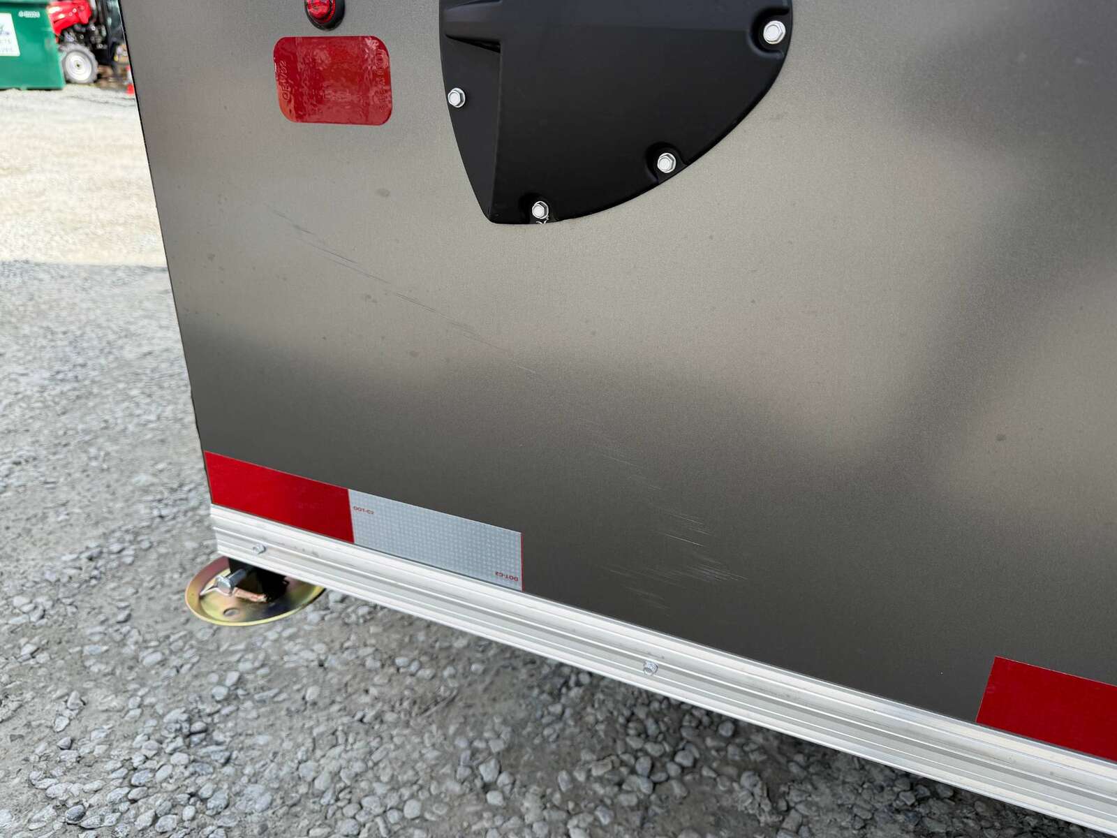 Photo of **SCRATCH SALE** 2026 Royal Cargo 8.5x24 V Nose Car Hauler Cargo / Enclosed Trailer 11,400lb GVW Charcoal Grey Ramp Door Extra Height (GSR)