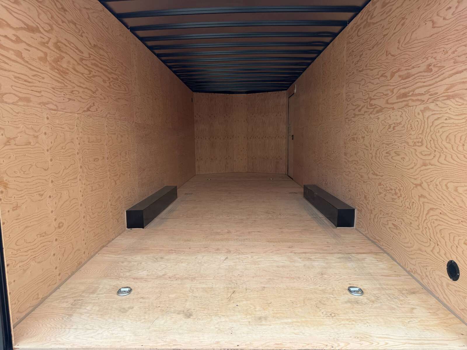 Photo of **SCRATCH SALE** 2026 Royal Cargo 8.5x24 V Nose Car Hauler Cargo / Enclosed Trailer 11,400lb GVW Charcoal Grey Ramp Door Extra Height (GSR)