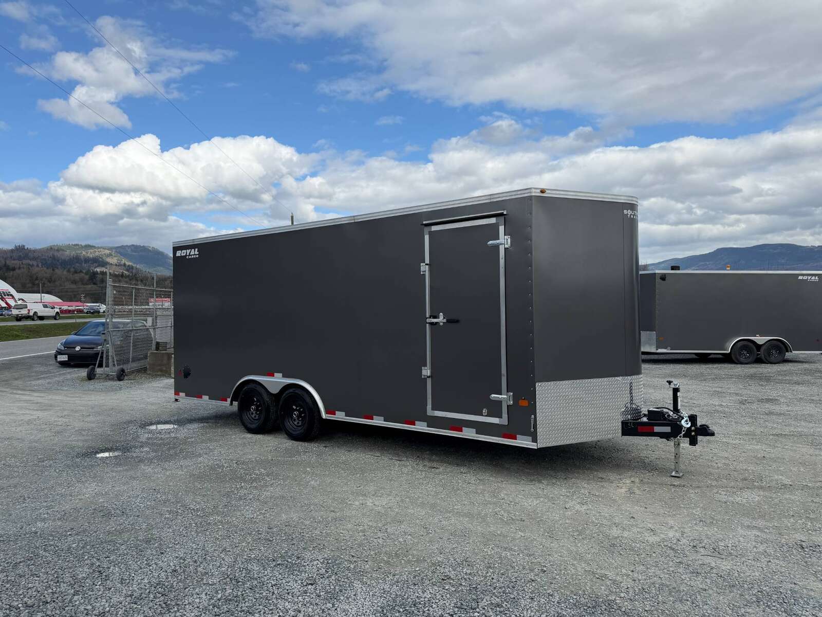 Photo of 2026 Royal Cargo 8.5x20 +V Nose 11,700lb Cargo / Enclosed Trailer Car Hauler Extra Height Ramp Door Charcoal Grey (GSR)