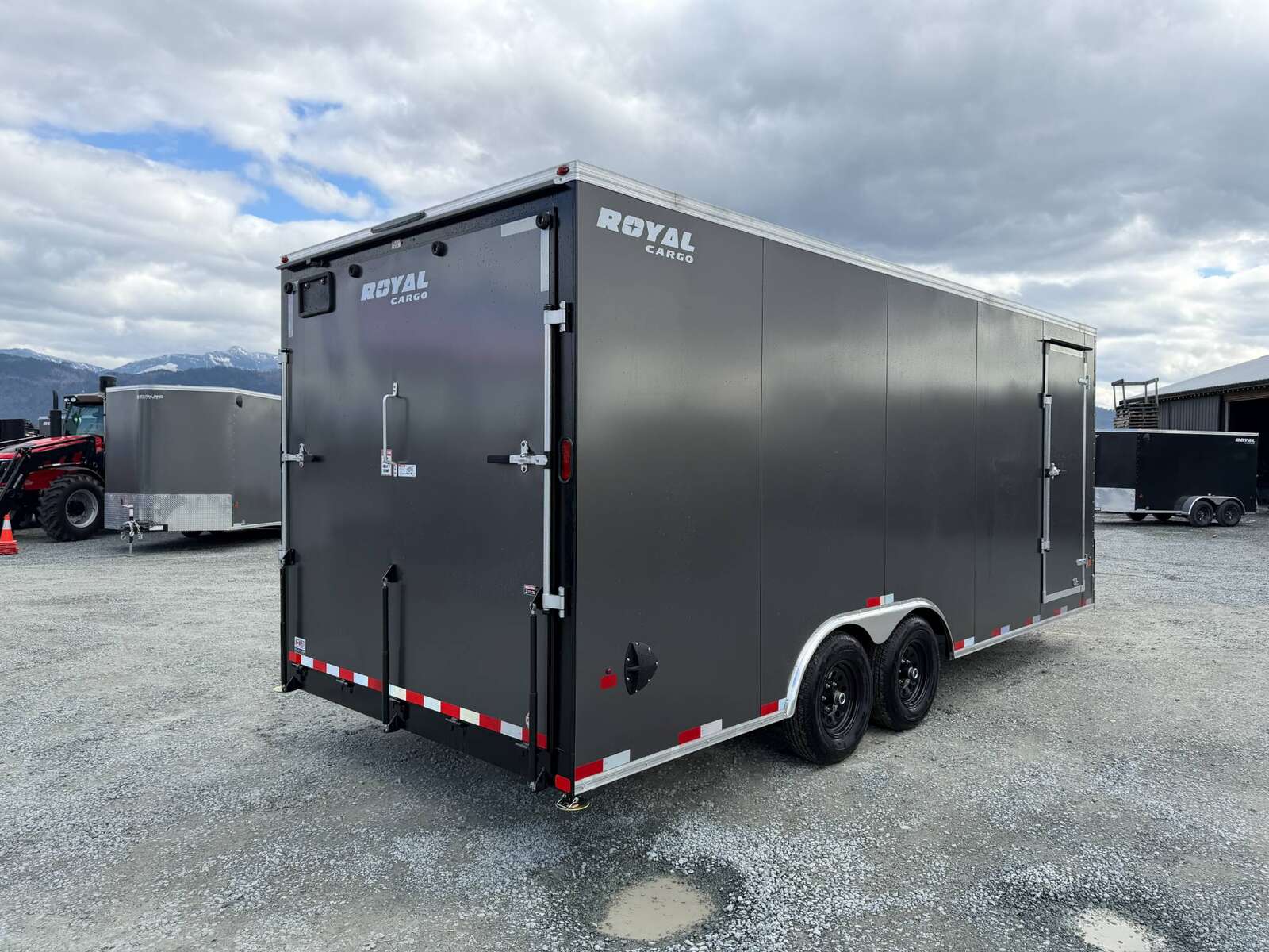 Photo of 2026 Royal Cargo 8.5x20 +V Nose 11,700lb Cargo / Enclosed Trailer Car Hauler Extra Height Ramp Door Charcoal Grey (GSR)