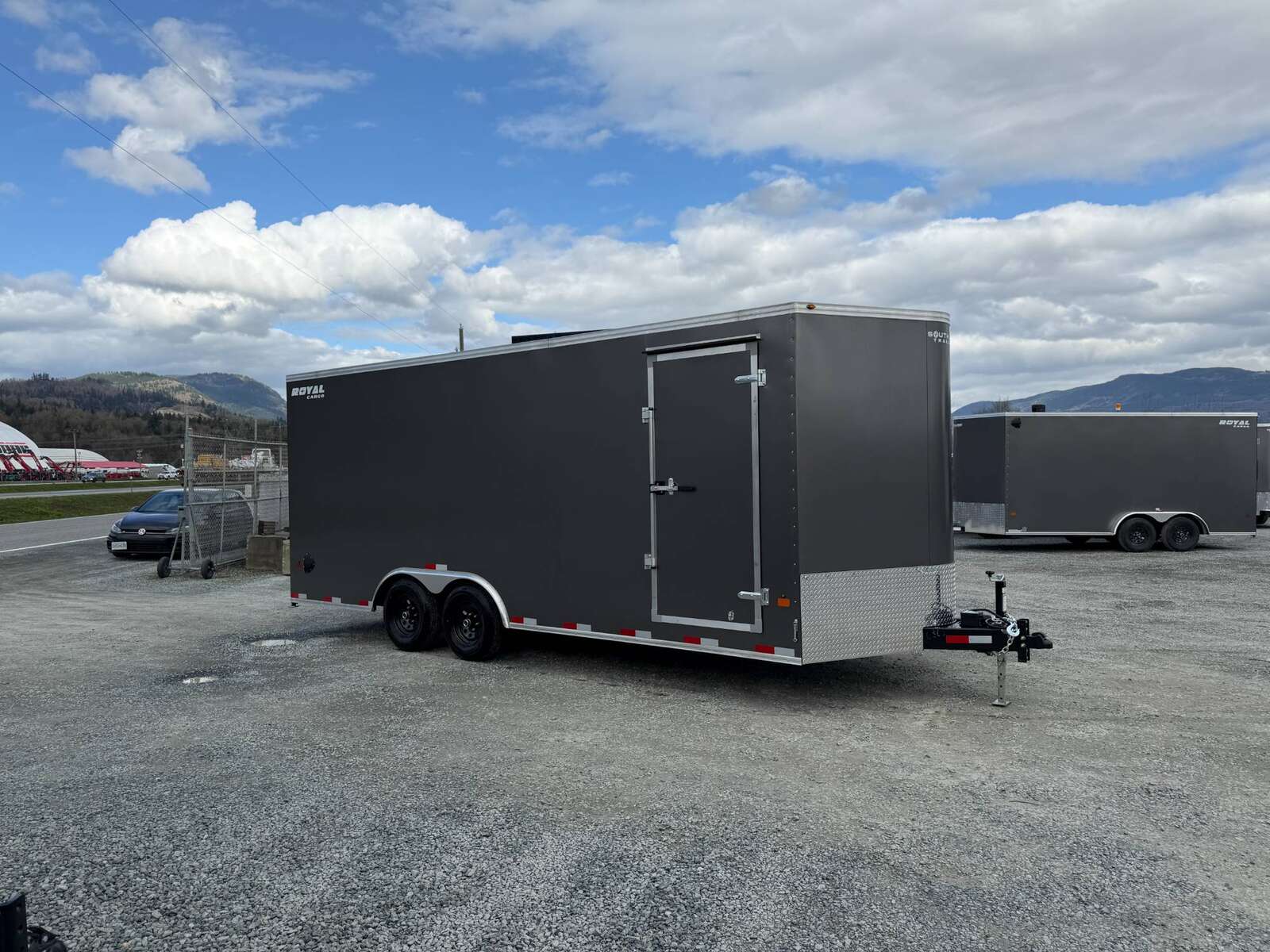 Photo of 2026 Royal Cargo 8.5x20 +V Nose 11,700lb Cargo / Enclosed Trailer Car Hauler Extra Height Ramp Door Charcoal Grey (GSR)