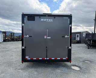 Thumbnail Photo of 2026 Royal Cargo 8.5x20 +V Nose 11,700lb Cargo / Enclosed Trailer Car Hauler Extra Height Ramp Door Charcoal Grey (GSR)