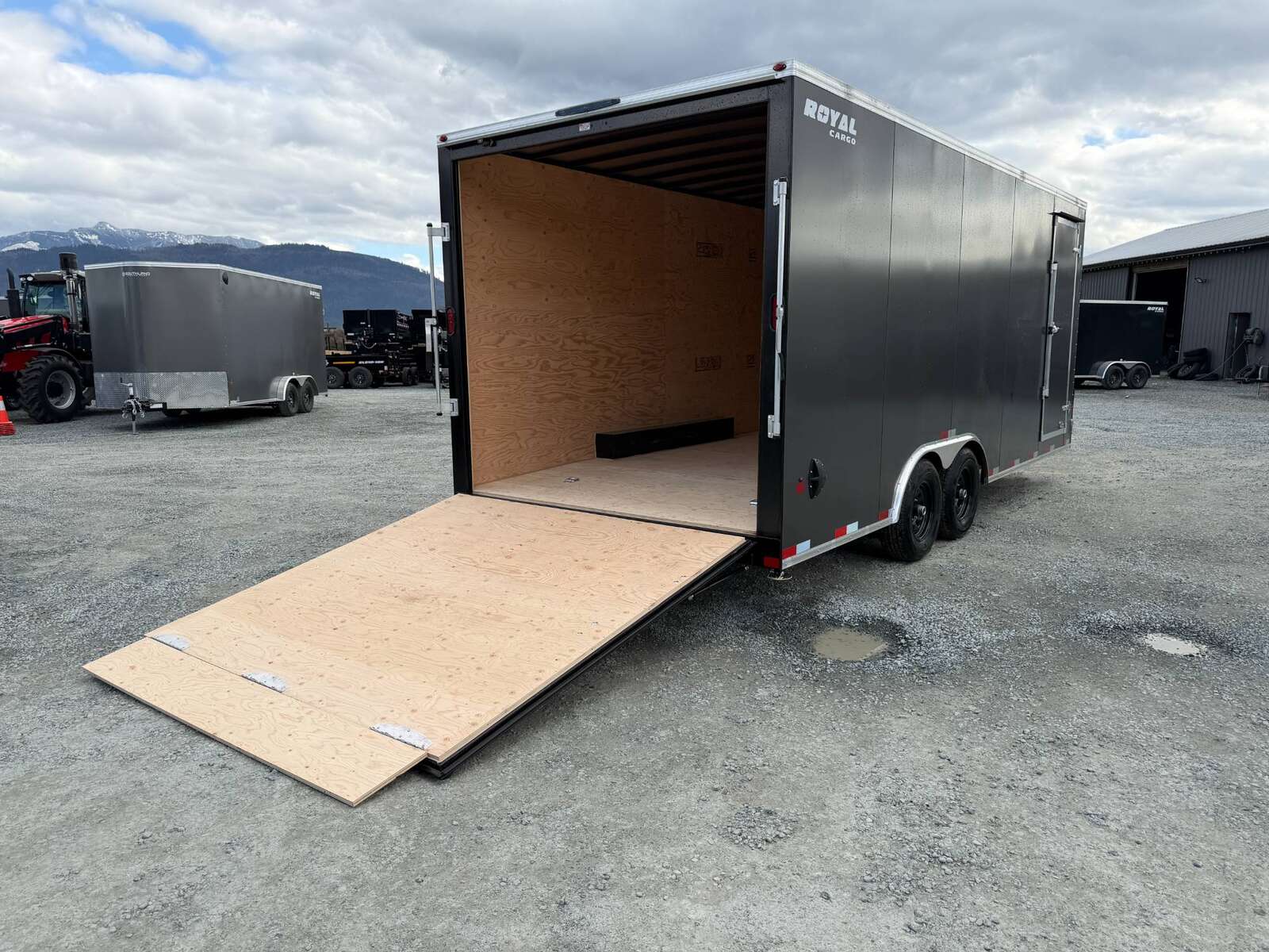 Photo of 2026 Royal Cargo 8.5x20 +V Nose 11,700lb Cargo / Enclosed Trailer Car Hauler Extra Height Ramp Door Charcoal Grey (GSR)