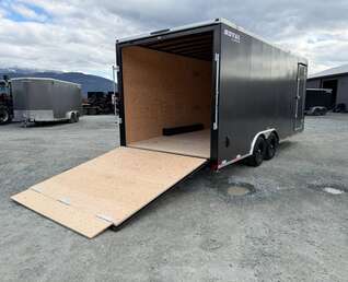 Thumbnail Photo of 2026 Royal Cargo 8.5x20 +V Nose 11,700lb Cargo / Enclosed Trailer Car Hauler Extra Height Ramp Door Charcoal Grey (GSR)