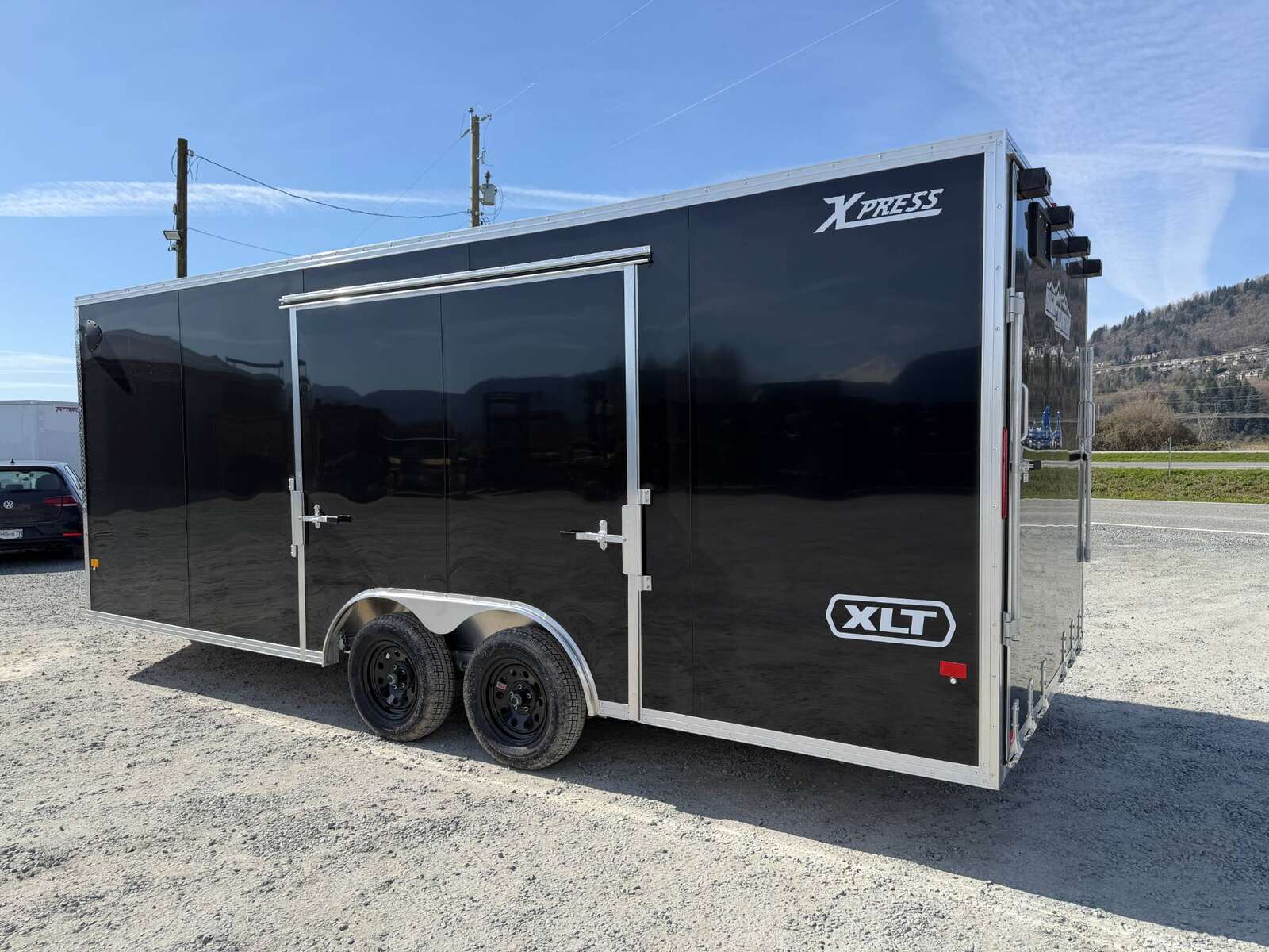 Photo of 2026 Alcom XLT Pro 8.5x20 Car Hauler Enclosed Cargo Trailer w/ Side escape door 7000lb GVW Black