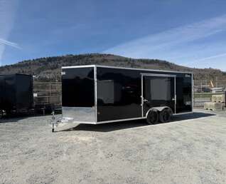 Thumbnail Photo of 2026 Alcom XLT Pro 8.5x20 Car Hauler Enclosed Cargo Trailer w/ Side escape door 7000lb GVW Black