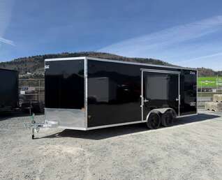 Thumbnail Photo of 2026 Alcom XLT Pro 8.5x20 Car Hauler Enclosed Cargo Trailer w/ Side escape door 7000lb GVW Black