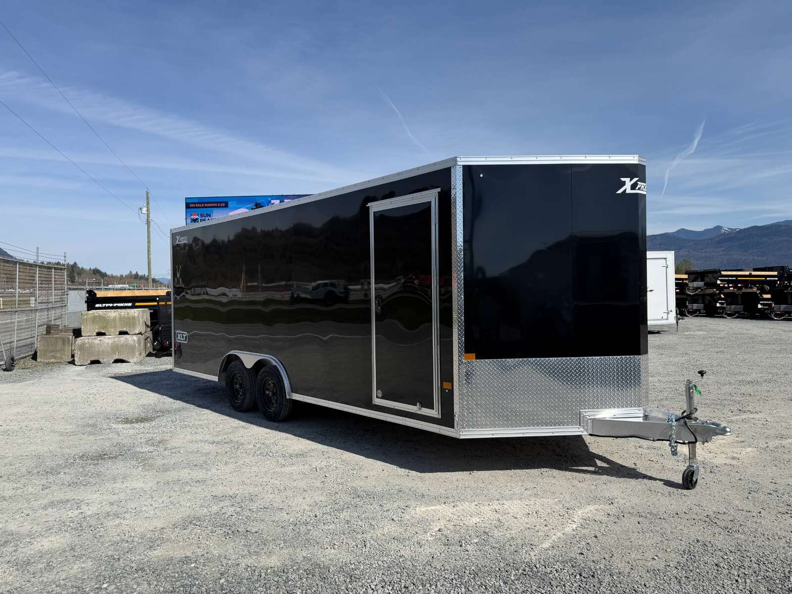 Photo of 2026 Alcom XLT Pro 8.5x20 Car Hauler Enclosed Cargo Trailer w/ Side escape door 7000lb GVW Black