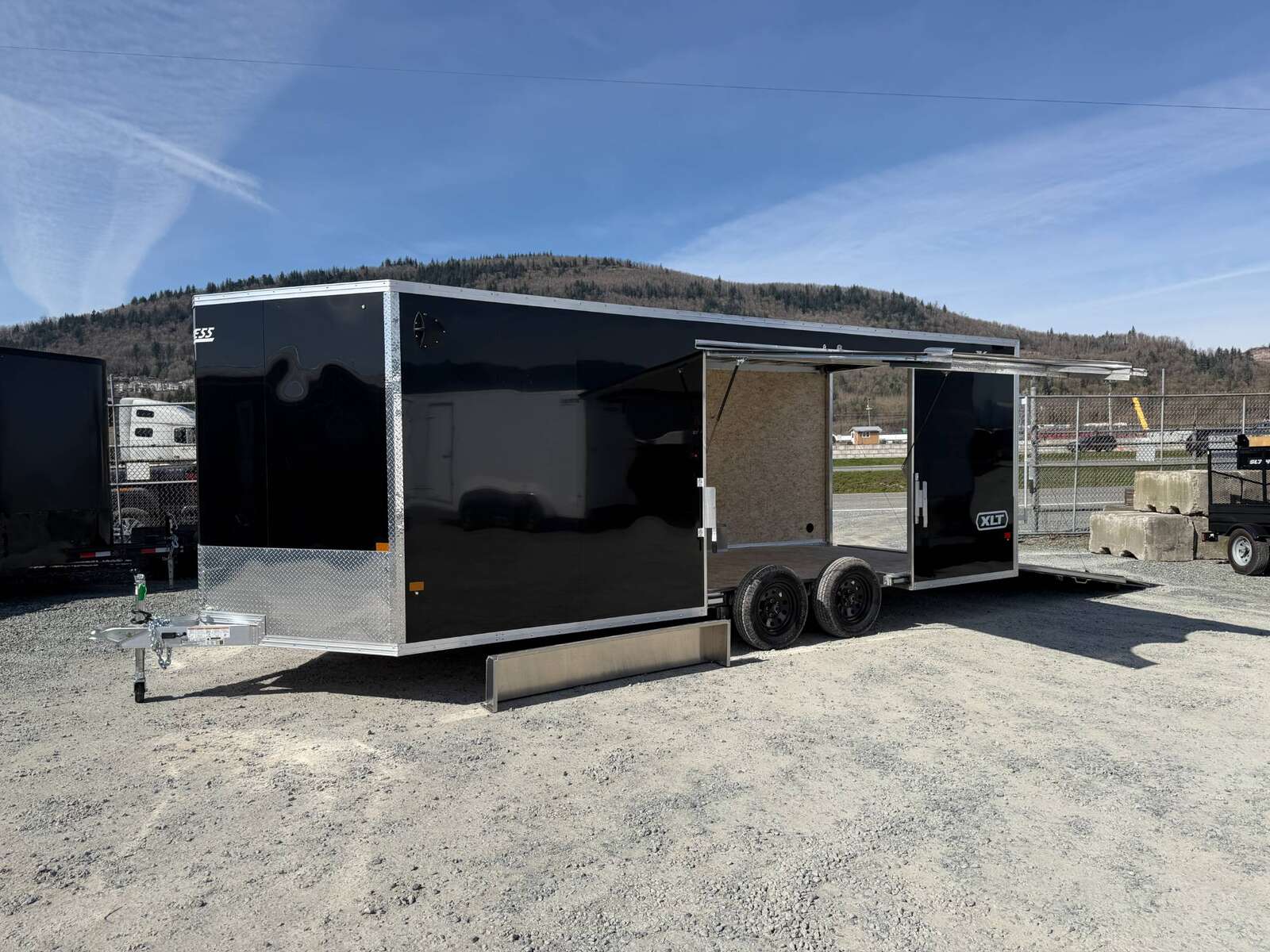 Photo of 2026 Alcom XLT Pro 8.5x20 Car Hauler Enclosed Cargo Trailer w/ Side escape door 7000lb GVW Black