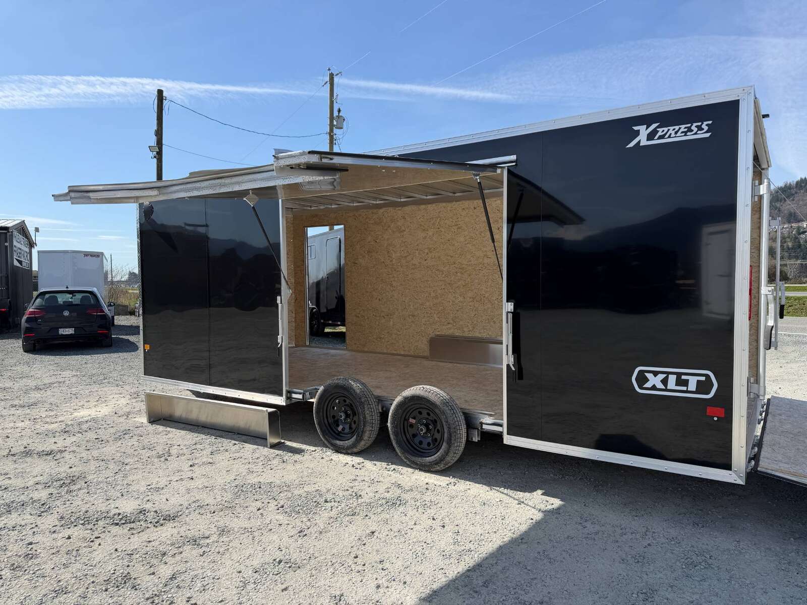 Photo of 2026 Alcom XLT Pro 8.5x20 Car Hauler Enclosed Cargo Trailer w/ Side escape door 7000lb GVW Black