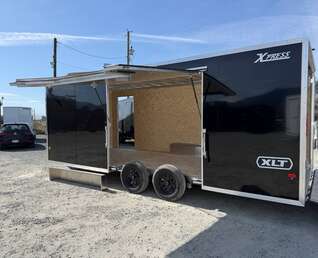 Thumbnail Photo of 2026 Alcom XLT Pro 8.5x20 Car Hauler Enclosed Cargo Trailer w/ Side escape door 7000lb GVW Black
