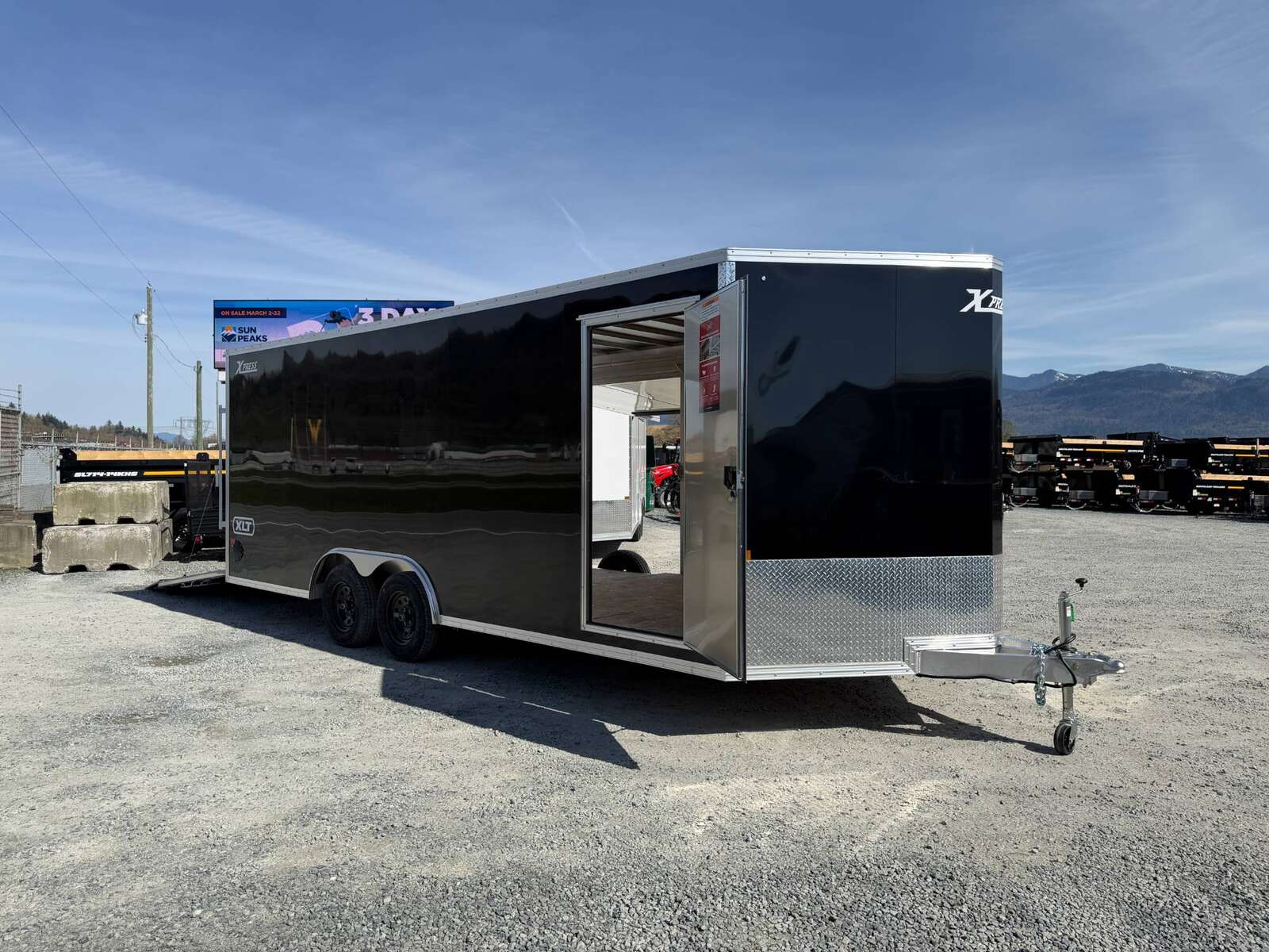 Photo of 2026 Alcom XLT Pro 8.5x20 Car Hauler Enclosed Cargo Trailer w/ Side escape door 7000lb GVW Black