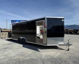 Thumbnail Photo of 2026 Alcom XLT Pro 8.5x20 Car Hauler Enclosed Cargo Trailer w/ Side escape door 7000lb GVW Black