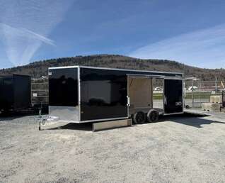 Thumbnail Photo of 2026 Alcom XLT Pro 8.5x20 Car Hauler Enclosed Cargo Trailer w/ Side escape door 7000lb GVW Black