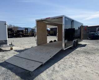 Thumbnail Photo of 2026 Alcom XLT Pro 8.5x20 Car Hauler Enclosed Cargo Trailer w/ Side escape door 7000lb GVW Black