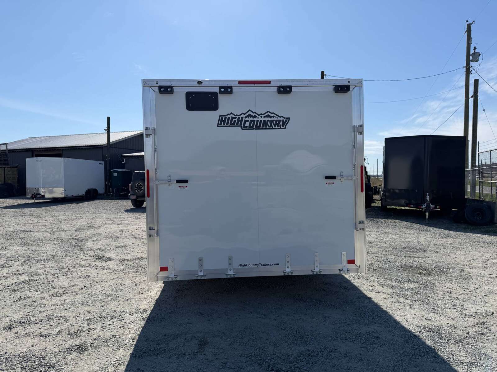 Photo of 2026 Alcom XLT Pro 8.5x20 Car Hauler Enclosed Cargo Trailer w/ Side escape door 7000lb GVW White