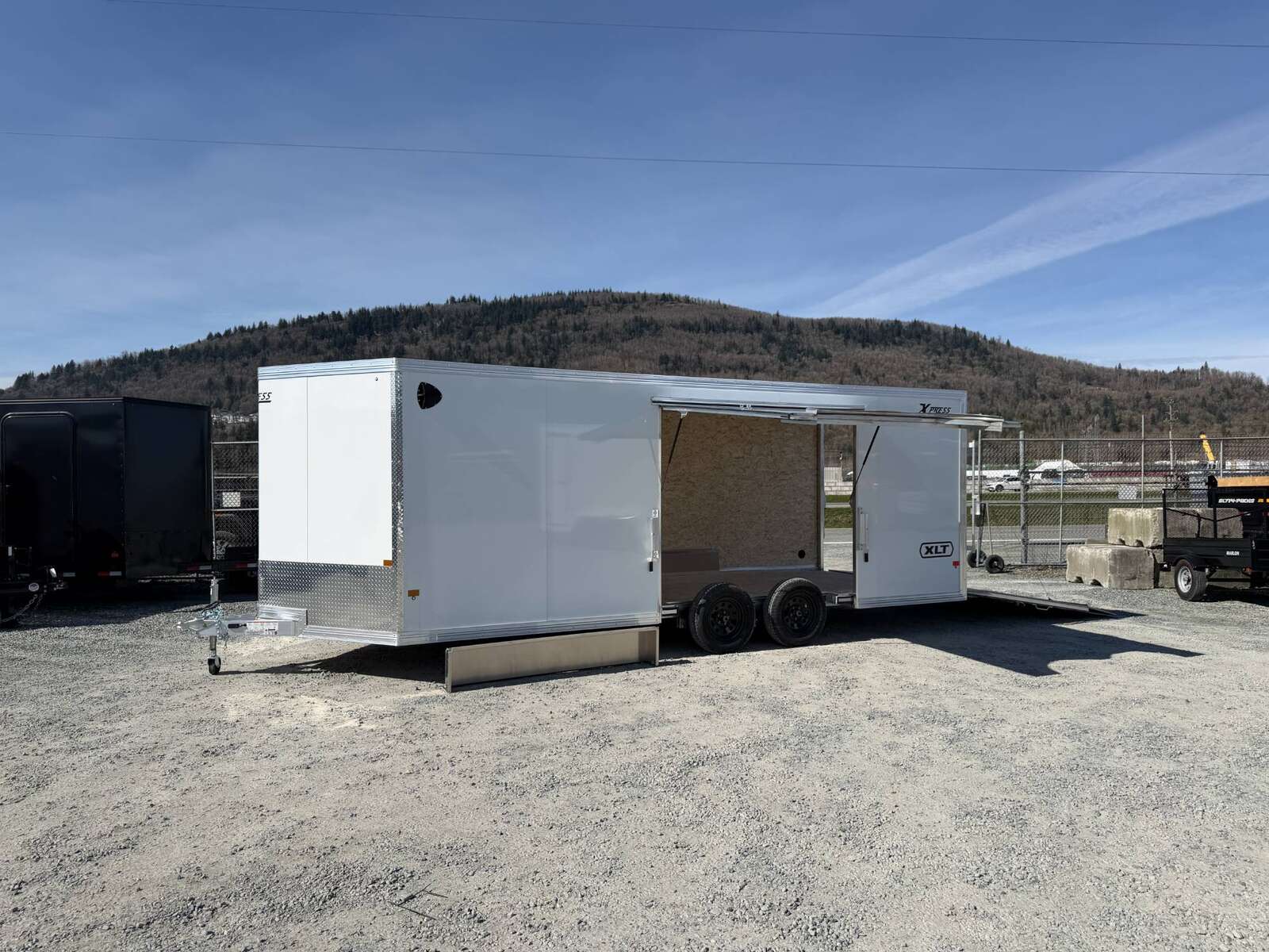 Photo of 2026 Alcom XLT Pro 8.5x20 Car Hauler Enclosed Cargo Trailer w/ Side escape door 7000lb GVW White