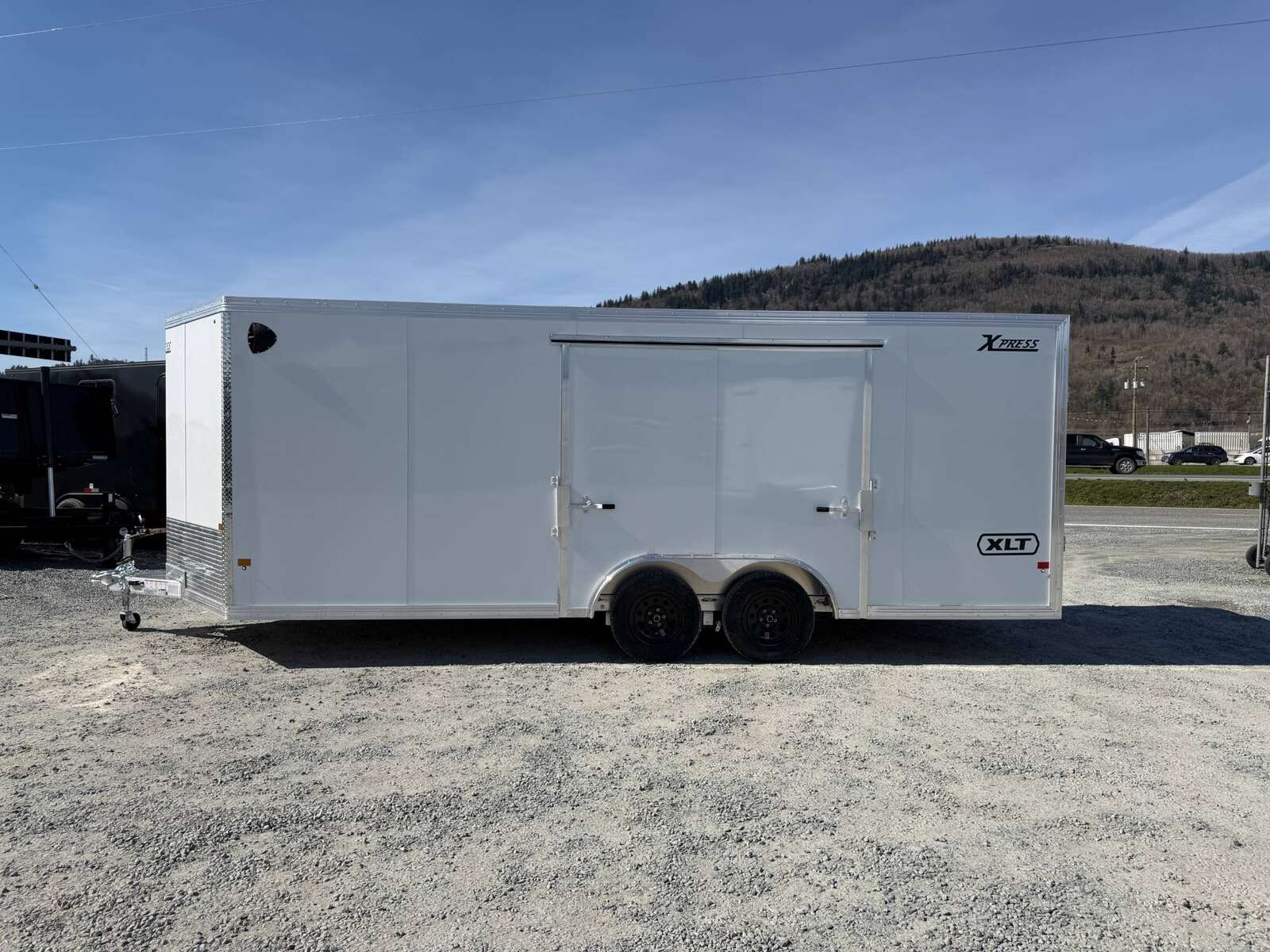 Photo of 2026 Alcom XLT Pro 8.5x20 Car Hauler Enclosed Cargo Trailer w/ Side escape door 7000lb GVW White