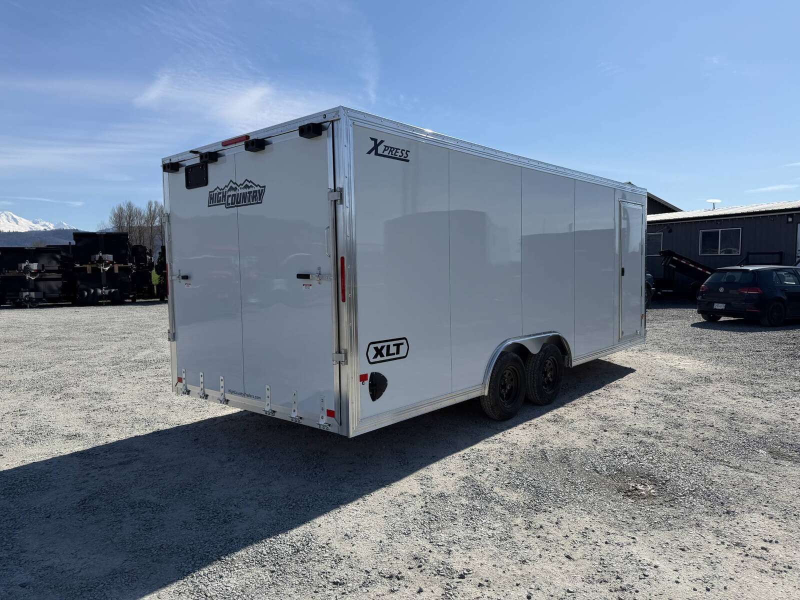 Photo of 2026 Alcom XLT Pro 8.5x20 Car Hauler Enclosed Cargo Trailer w/ Side escape door 7000lb GVW White