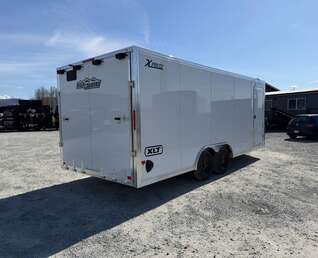 Thumbnail Photo of 2026 Alcom XLT Pro 8.5x20 Car Hauler Enclosed Cargo Trailer w/ Side escape door 7000lb GVW White